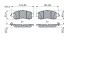 Гальмівні колодки дискові NISSAN Leaf \'\'F \'\'14>> BOSCH 0986424638 (фото 5)