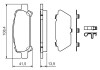 Гальмівні колодки дискові SUBARU Forester Impreza 2.0i/Legacy 3.0i -07 BOSCH 0986424650 (фото 5)