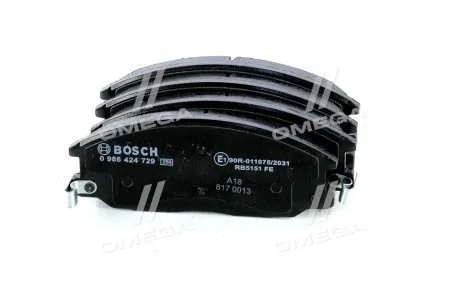 Тормозные колодки дисковые HYUNDAI XG / Trajet / Santa Fe -07 BOSCH 0986424729 (фото 1)