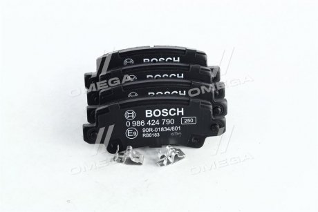Тормозные колодки дисковые TOYOTA Corolla 1.4i, 1.6i 16V - 02 BOSCH 0986424790 (фото 1)