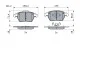 Тормозные колодки дисковые CITROEN C4 / PEUGEOT 307 308 -07 BOSCH 0986424825 (фото 5)