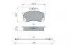Гальмівні колодки дискові BOSCH 0986424928 (фото 5)