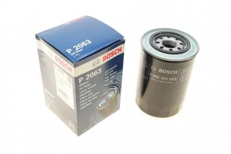 Масляний фільтр 2063 MITSUBISHI Pajero 2,8-3,2 93- BOSCH 0986452063