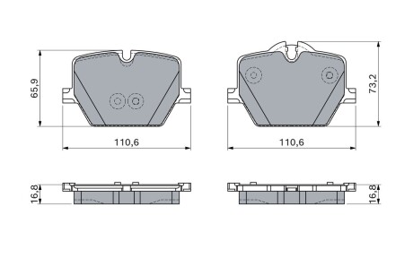 ДИСКОВІ КОЛОДКИ BOSCH 0 986 460 057