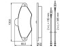 Гальмівні колодки дискові CITROEN Xantia -01 BOSCH 0986461757 (фото 7)