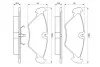 Тормозные колодки дисковые SAAB 9000 / MITSUBISHI Pajero -98 BOSCH 0986461766 (фото 5)