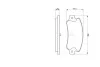 Тормозные колодки дисковые ALFA ROMEO 164 / FIAT Croma90 -98 BOSCH 0986461770 (фото 5)