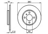 Гальмівний диск BMW E30 \'\'F BOSCH 0986478029 (фото 1)