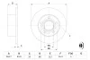 Тормозной диск AUDI / VW 100 / A6 / Passat задняя сторона BOSCH 0986478132 (фото 5)