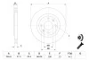 Гальмівний диск CITROEN / PEUGEOT / Berlingo / BX / Xantia / Xsara / 305/306/405 / Partner передня сторона BOSCH 0986478268 (фото 5)