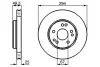 Тормозной диск MB W124 M104 передняя сторона BOSCH 0986478428 (фото 1)