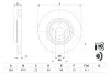 Гальмівний диск ALFA ROMEO FIAT LANCIA Alfa 147, Alfa 156, Alfa 164, Croma, Delta, Thema F BOSCH 0986478521 (фото 5)