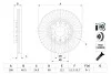 Гальмівний диск AUDI/VW 100/A4/A6/Passat \'\'F BOSCH 0986478546 (фото 5)