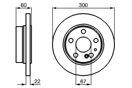 Тормозной диск MB W140 W220 задняя сторона BOSCH 0986478566