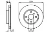 Тормозной диск TOYOTA Paseo, Sera 1,5 88-99 BOSCH 0986478585 (фото 1)