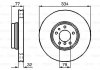 Тормозной диск BMW 7 (E38) 5,0-4,0D передняя сторона 94- 01 0986478623