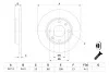 Диск гальмівний Peugeot 206 1.4 07- BOSCH 0 986 478 887 (фото 5)