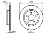 Тормозной диск MAZDA 3 задняя сторона 04 - BOSCH 0986479181 (фото 1)