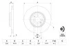 Гальмівний диск RENAULT Scenic II \'\'F BOSCH 0986479209 (фото 5)