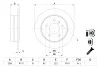 Тормозной диск MB A150-200 W169 / B150-200 W245 задняя сторона BOSCH 0986479235 (фото 5)
