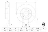 Тормозной диск HYUNDAI / KIA i10 / Picanto 1,0-1,2 04 - BOSCH 0986479286 (фото 5)