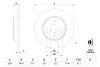 Тормозной диск SMART 451 07 - F BOSCH 0986479305 (фото 5)