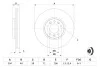 Гальмівний диск CITROEN/FIAT/PREUGEOT C5/Jumpy/Scudo/407/Expert 2,0D F "07>> - кр. 1 шт BOSCH 0986479380 (фото 5)