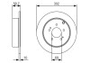 Гальмівний диск MITSUBISHI Grandis "F "04-11 BOSCH 0986479532 (фото 5)