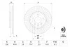 Диск тормозной CHEVROLET CRUZE, OPEL ASTRA J передн. BOSCH 0 986 479 644 (фото 5)