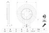 Диск гальмівний передн лів/прав SEAT MII SKODA CITIGO, E-CITIGO VW LOAD UP!, UP! 1.0/1.0CNG/Electric 08.11- BOSCH 0986479776 (фото 5)