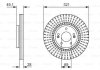 Тормозной диск HYUNDAI / KIA Santa Fe / Sorento передняя сторона 09 - - кратн. 1 шт 0986479786