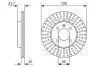 Тормозной диск VW / Golf / Caddy / Passat / Polo 95-04 BOSCH 0986479853 (фото 1)