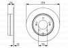 Тормозной диск HYUNDAI / KIA Azera / Grandeur / Sonata / K5 / Optima задняя сторона 1,7-3,3 05 - 0986479A45