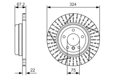 Тормозной диск BOSCH 0 986 479 A78