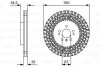 Диск гальмівний MB GLE/ML W166 \'\'F \'\'13>> BOSCH 0986479D09 (фото 2)