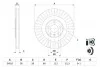 Гальмівний диск AUDI/VW A6/A8/E-Tron/Q7/Q8/Touareg \'\'R \'\'17>> 0986479E41