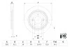 Гальмівний диск HYUNDAI/KIA Tucson/Sportage \'\'R \'\'15>> BOSCH 0986479E46 (фото 5)