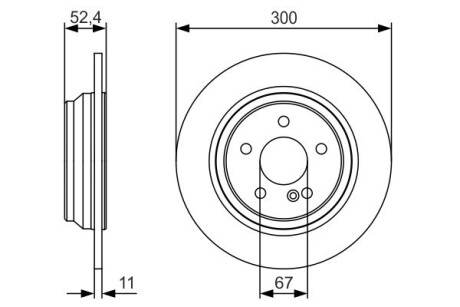 Тормозной диск BOSCH 0986479S33 (фото 1)