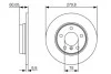 Тормозной диск BMW E36 / E46 316/328 \'\' R PR2 BOSCH 0986479S34 (фото 1)