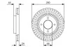 Тормозной диск BOSCH 0 986 479 U62 (фото 1)