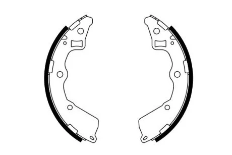 Гальмівні колодки, барабанні BOSCH 0986487757