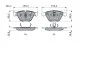 Тормозные колодки дисковые BMW / 520i / 525i / 525i / 530d / 530d / 530i / 530i передняя сторона BOSCH 0986494036 (фото 5)