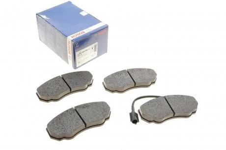 Тормозные колодки дисковые CITROEN Jumper / FIAT Ducato / PEUGEOT Boxer -06 BOSCH 0986494048