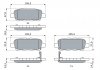 Колодки тормозные дисковые INFINITI FX, NISSAN X-TRAIL (T30) задн. BOSCH 0 986 494 090 (фото 5)