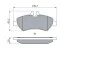 Тормозные колодки дисковые MB / VW Sprinter / Crafter задняя сторона 06 - BOSCH 0986494123 (фото 5)