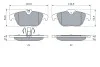 Комплект тормозных колодок с 4 шт. дисков BOSCH 0986494162 (фото 5)