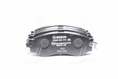 Тормозные колодки дисковые CHEVROLET Epica (KL1) 2,0-2,5 06- BOSCH 0986494173 (фото 1)