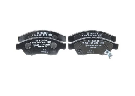 Гальмівні колодки дискові BOSCH 0986494238
