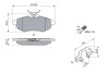 Тормозные колодки CITROEN C2/C3 ''F 1.1i-1,4i''03>> BOSCH 0986494262 (фото 5)