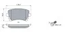 Тормозные колодки дисковые AUDI A6 S6 -07 BOSCH 0986494303 (фото 5)